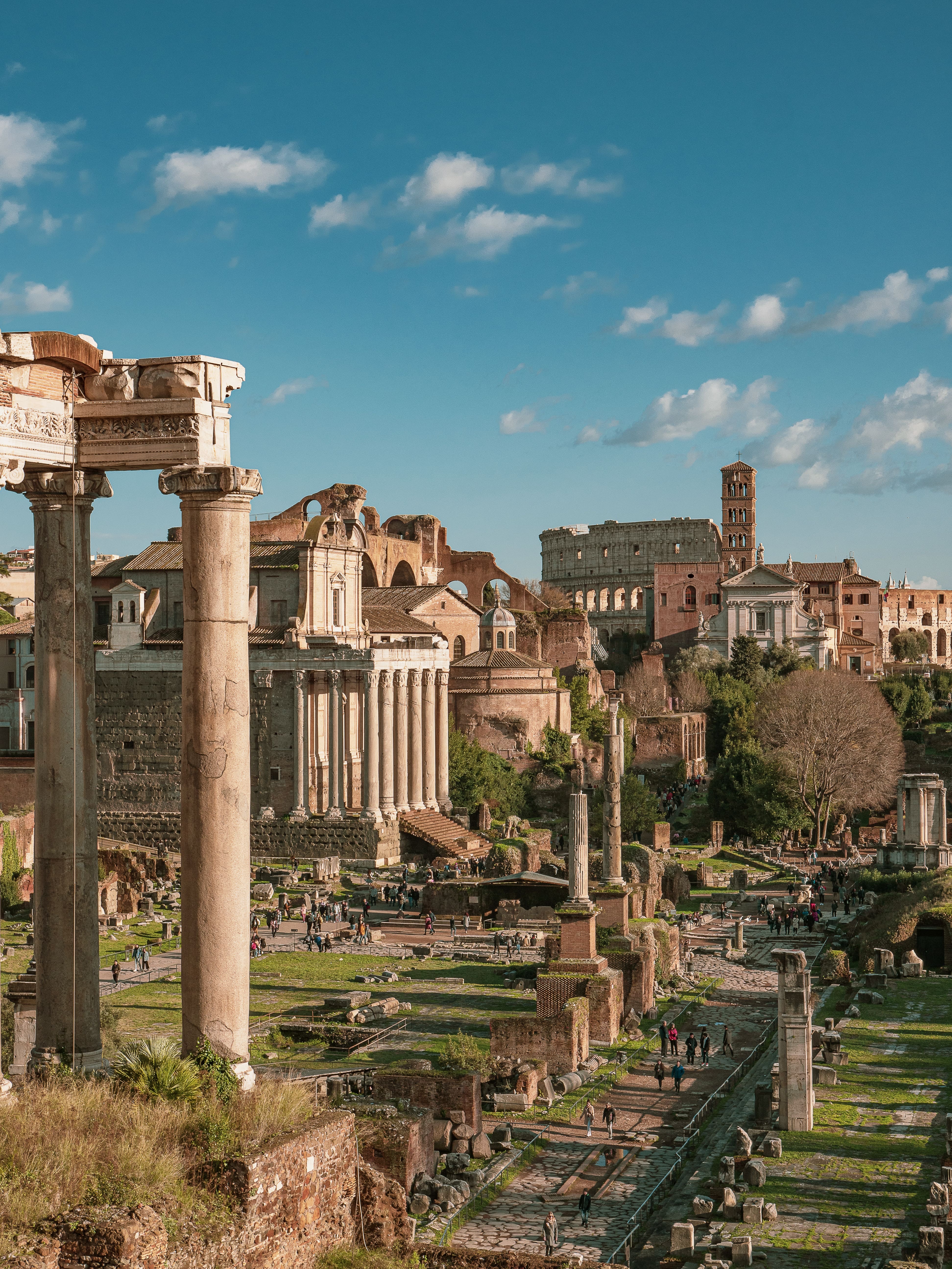 foto dei Fori Romani per concerto di Blanco