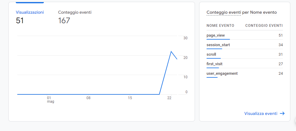 risultati google Analytics